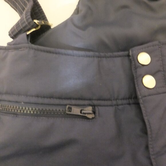 White Stag Ski Pants Mens 36 Navy Blue Nylon Adjustable Suspenders Pocket - Picture 6 of 7